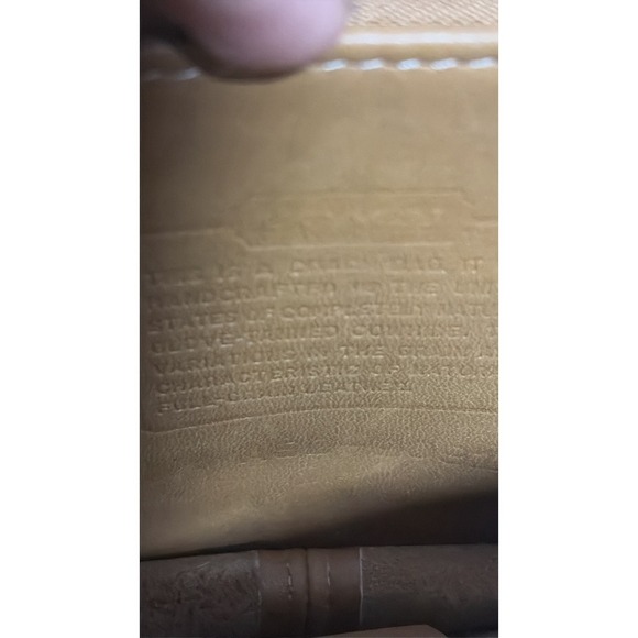 Coach tribeca Leather Shoulder Bag Brown Vintage Flap Crossbody Purse 9091 USA - Picture 6 of 16